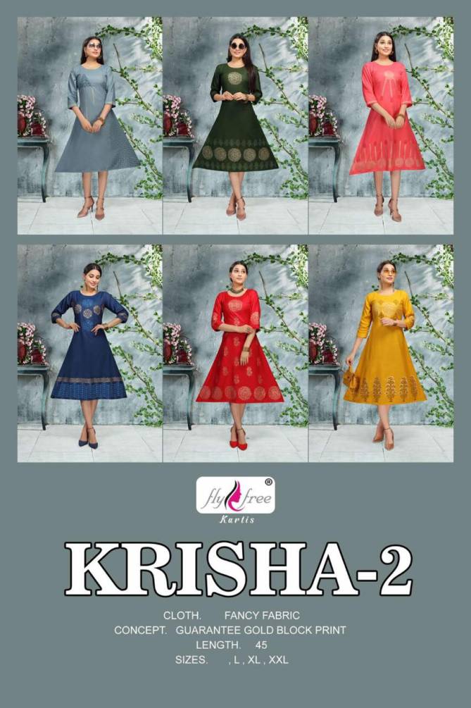 Fly Free Krisha 2 Fancy Ethnic Wear Designer Fancy Kurti Collection